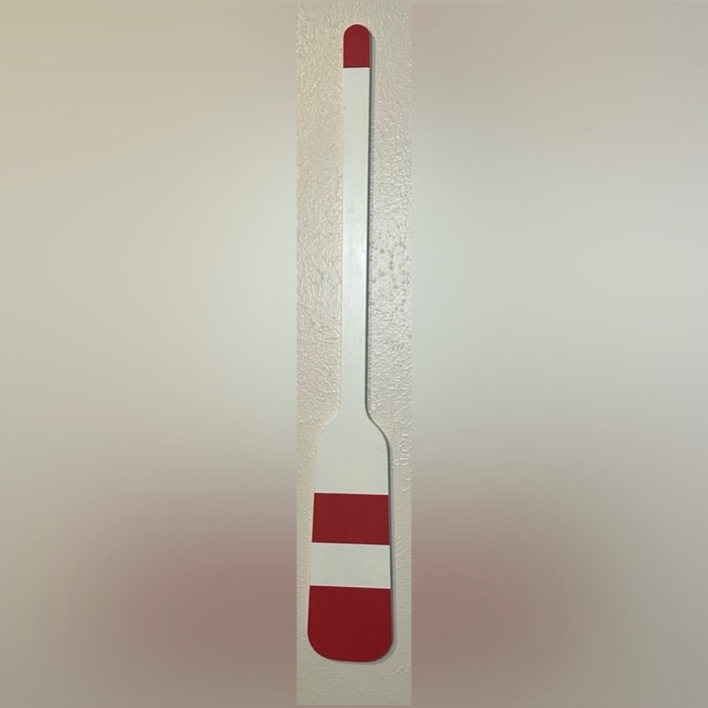 Nautical oar red & white wall decor / wall hanging